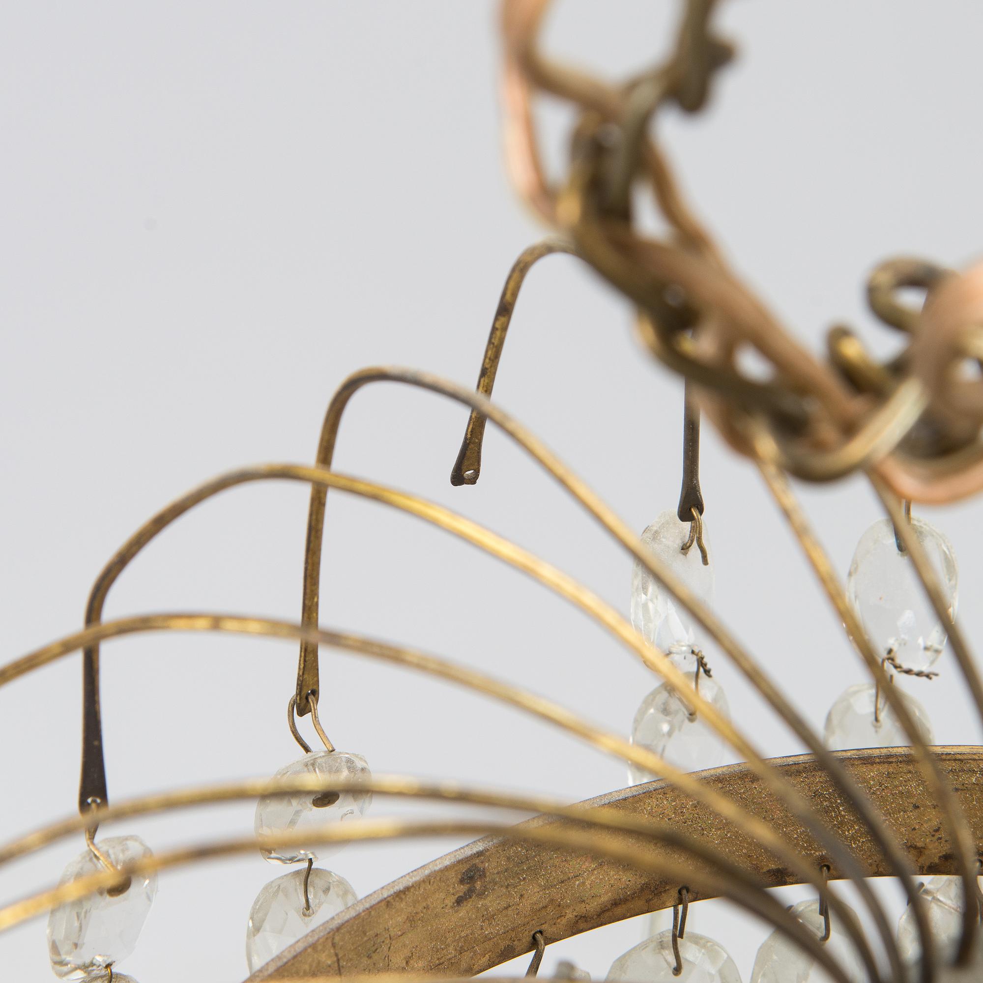 An Empire style chandelier, first half of the 20th century.