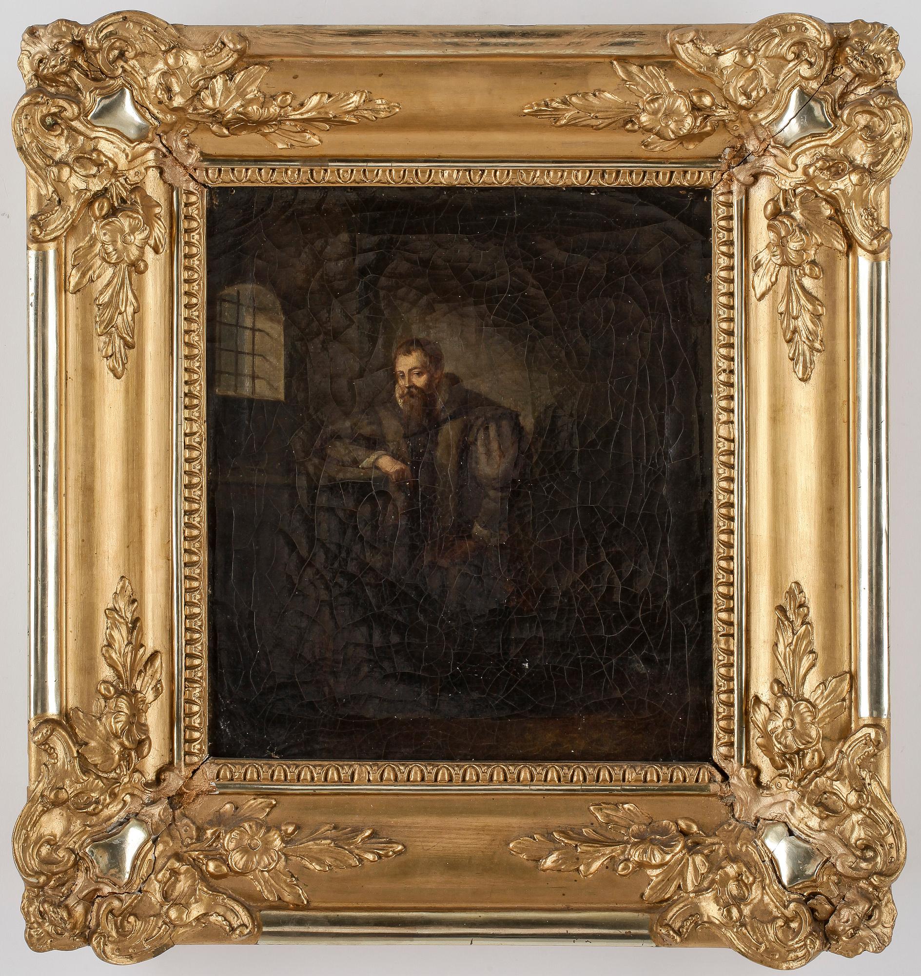 OKÄND KONSTNÄR, olja på duk, 1800-tal.