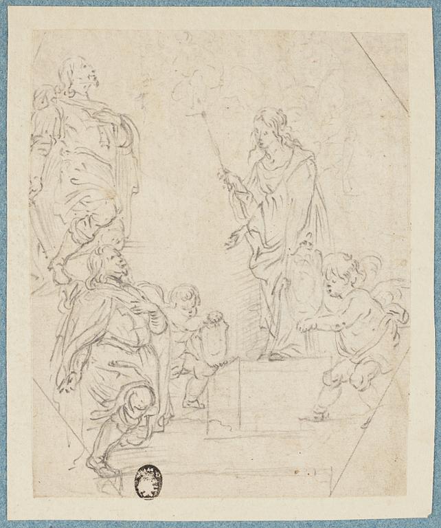 VENETIAN SCHOOL, unsigned. pencil 13.5 x 11 cm.