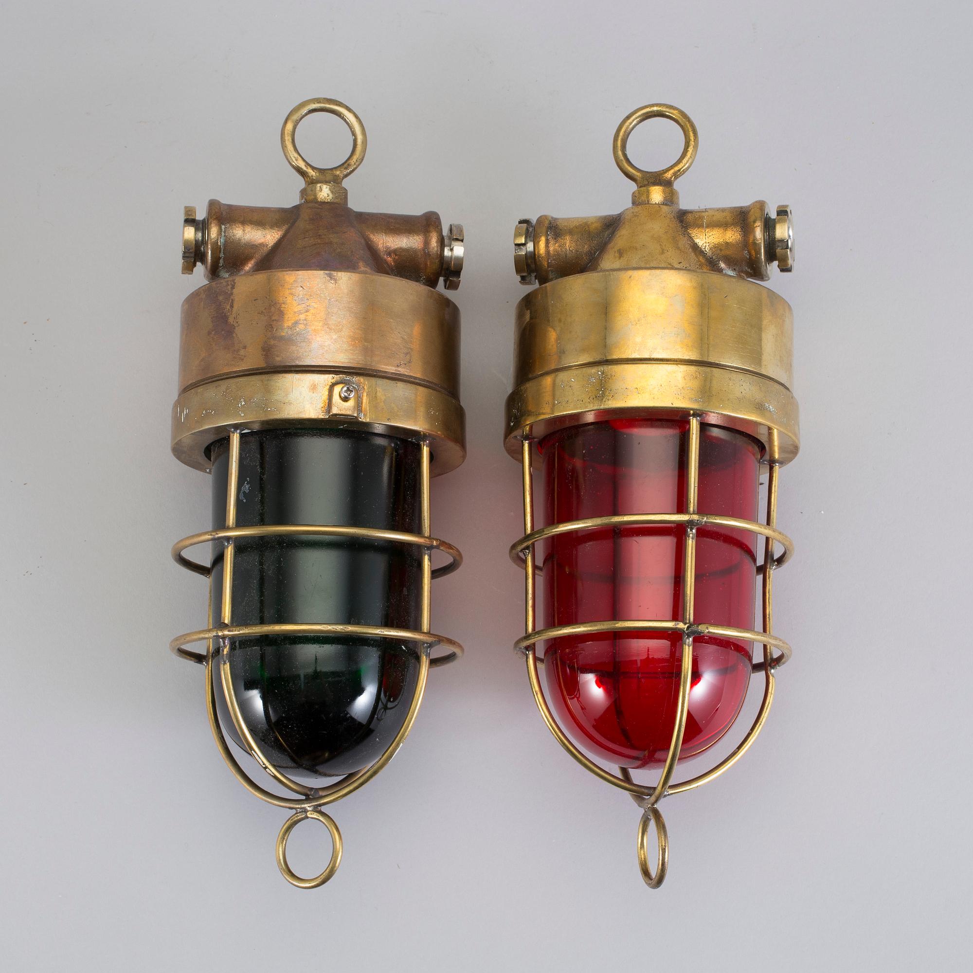 LANTERNOR/POSITIONSLJUS, 2 st, 1900-tal.