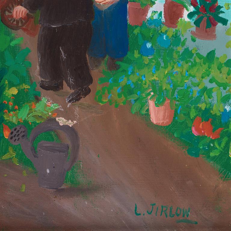 Lennart Jirlow, By the greenhouse.
