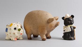 PARTI SPARGRISAR, 9 st. Lergods/porslin.