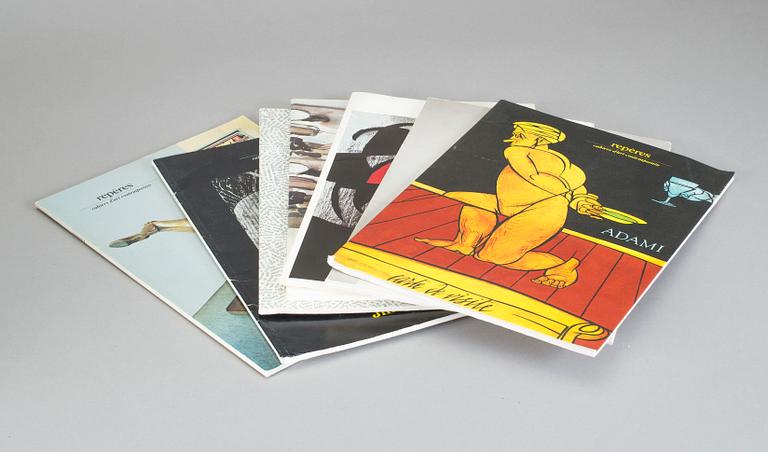 TIDSKRIFTER, 41+7, "Derrière le miroir" samt "Repères", 1963-1981.