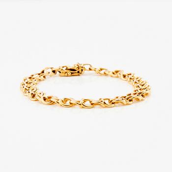 Bismarck link bracelet, 18K gold.