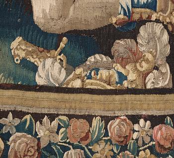 A TAPESTRY, tapestry weave, "Gideon and the angel", ca 291 x 154 cm, Flanders 17th century.