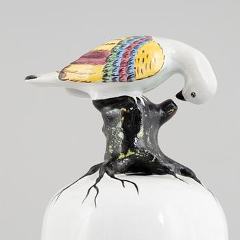 Rococo style decorative lided vase, Rörstrand, 20th Century.