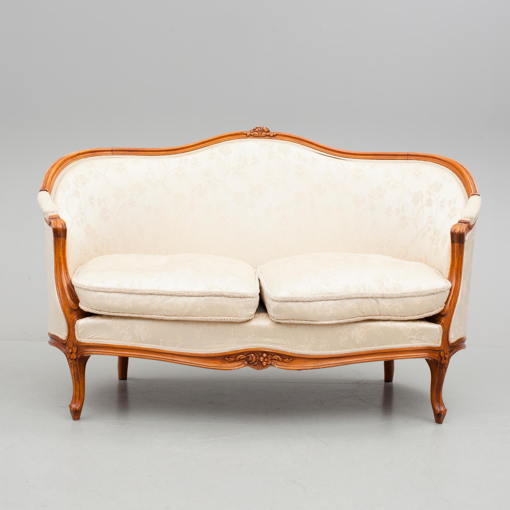SOFFA, s k badkarsmodell, gustaviansk stil, 1900-tal.