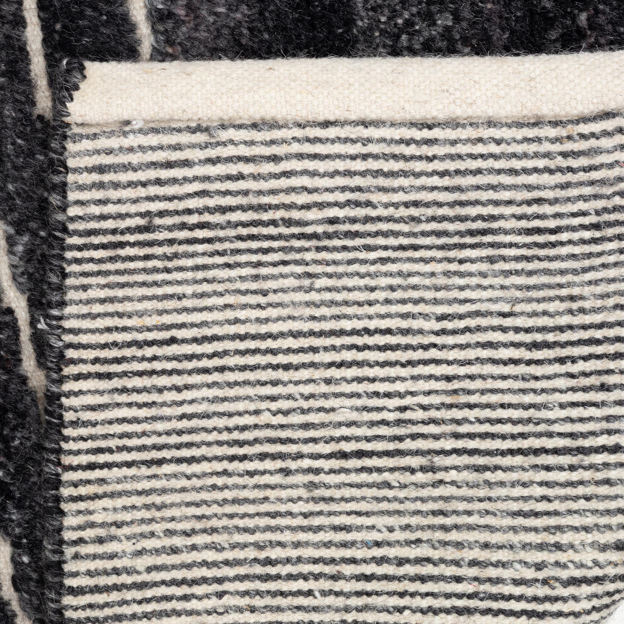 Rug, India, "Fields, Landscape". approx. 205 x 143 cm.