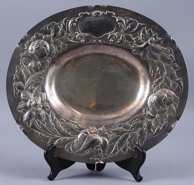 PRESENTERFAT, silver, barockstil, GAB, 1939. 351 g.