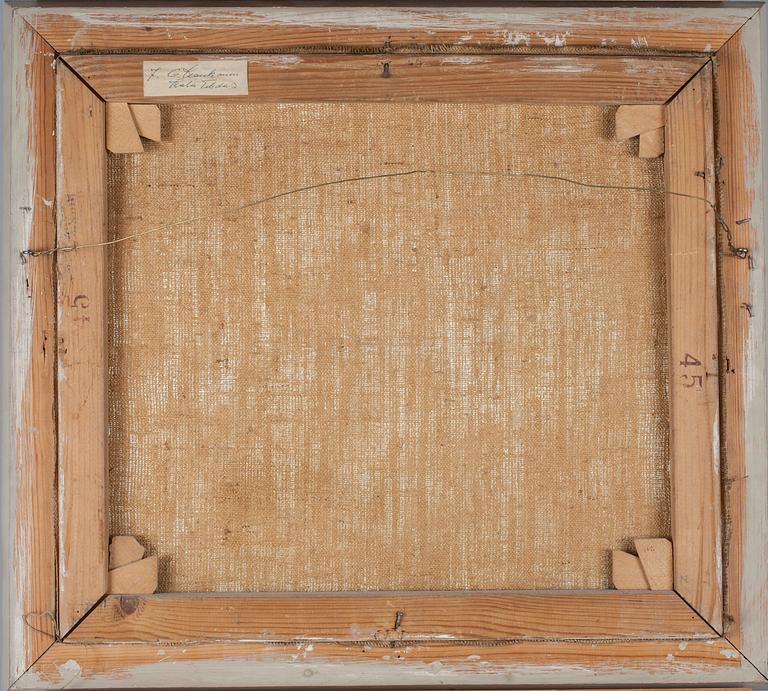 EVERT KAUKONEN, öljy kankaalle, signeerattu ja päivätty -56.