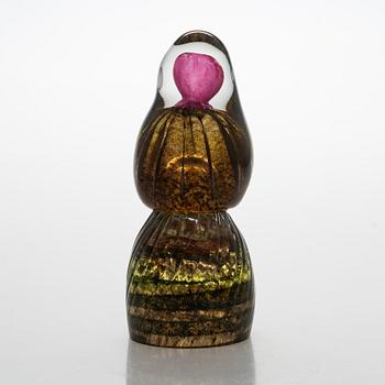 A glass sculpture by Tiina Nordström, signed Tiina Nordström Iittala 1992.