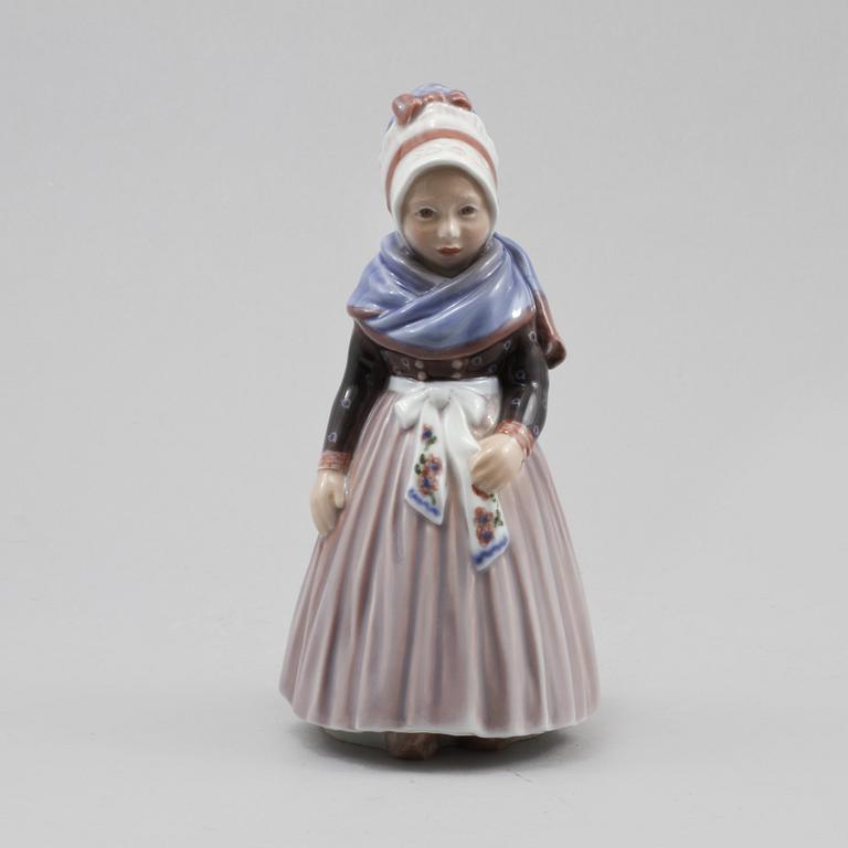 FIGURIN, porslin, Dahl Jensen, omkring 1900-talets mitt.