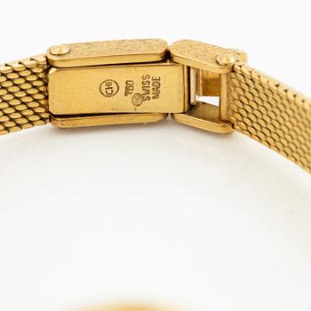 Tissot, 18K guld, armbandsur, 17,5 mm.