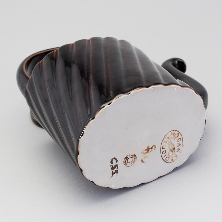 SIGNE PERSSON-MELIN, a stoneware tea pot, Höganäs, 1980s.