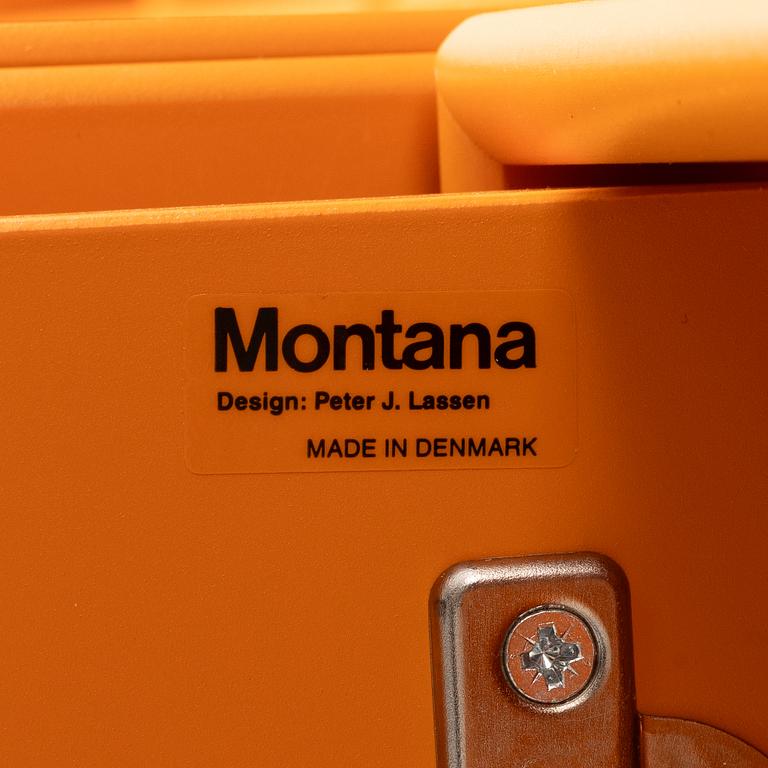 Peter J Lassen, shelf system, 13 pieces, Montana Møbler, Denmark, 2000s.