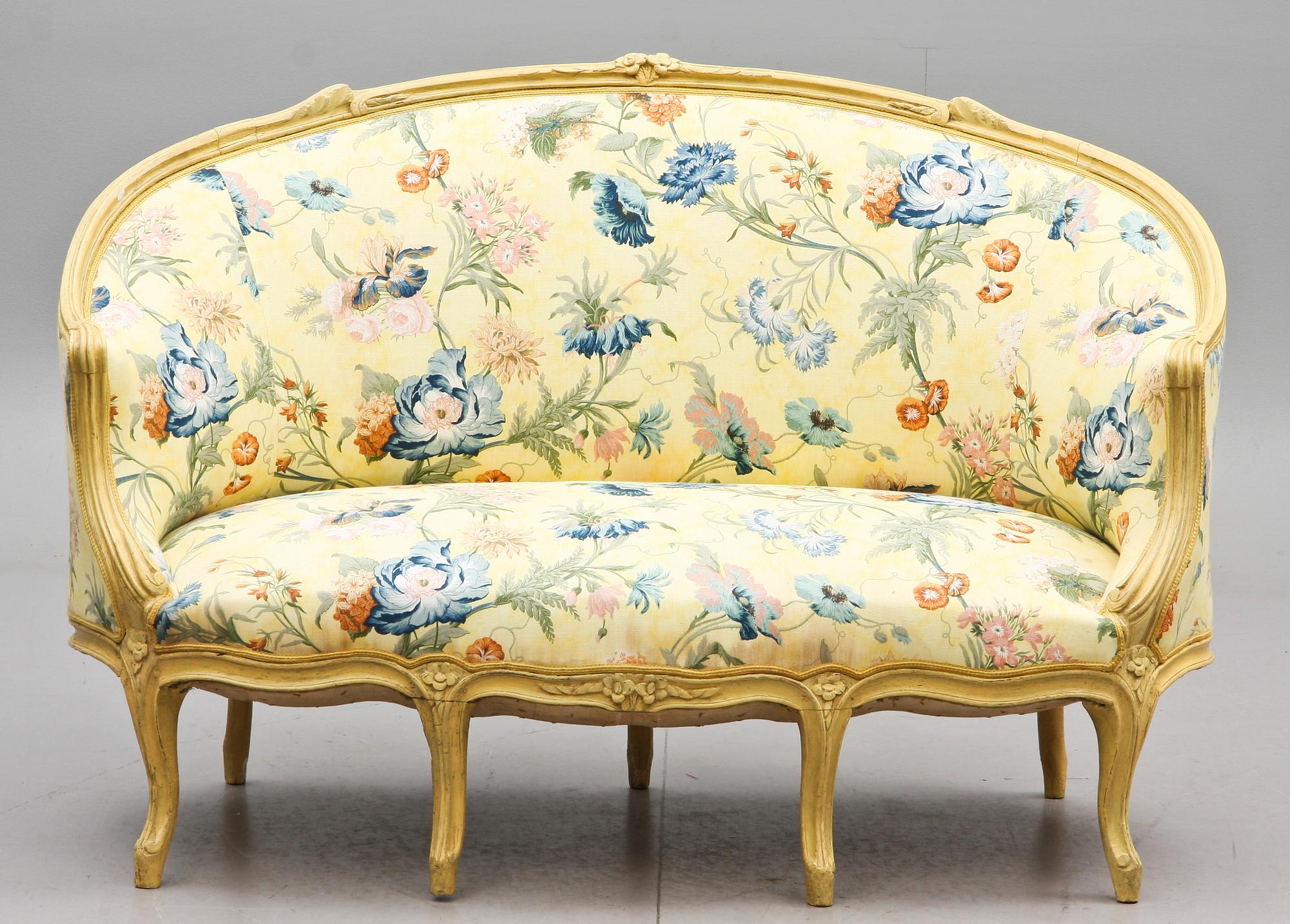 SOFFA, Louis XV, 1700-talets mitt/andra hälft.