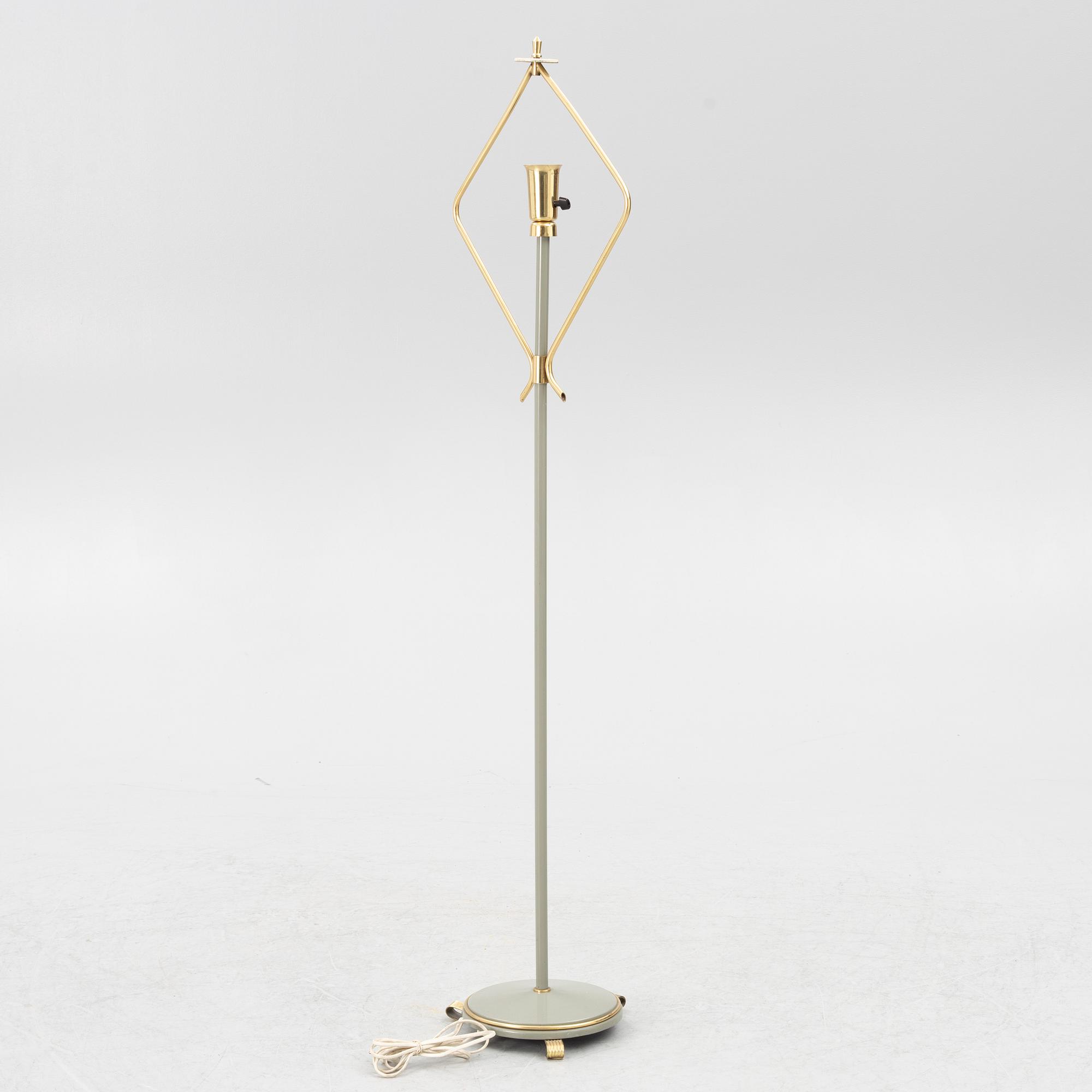 Floor lamp, around the mid-20th century.