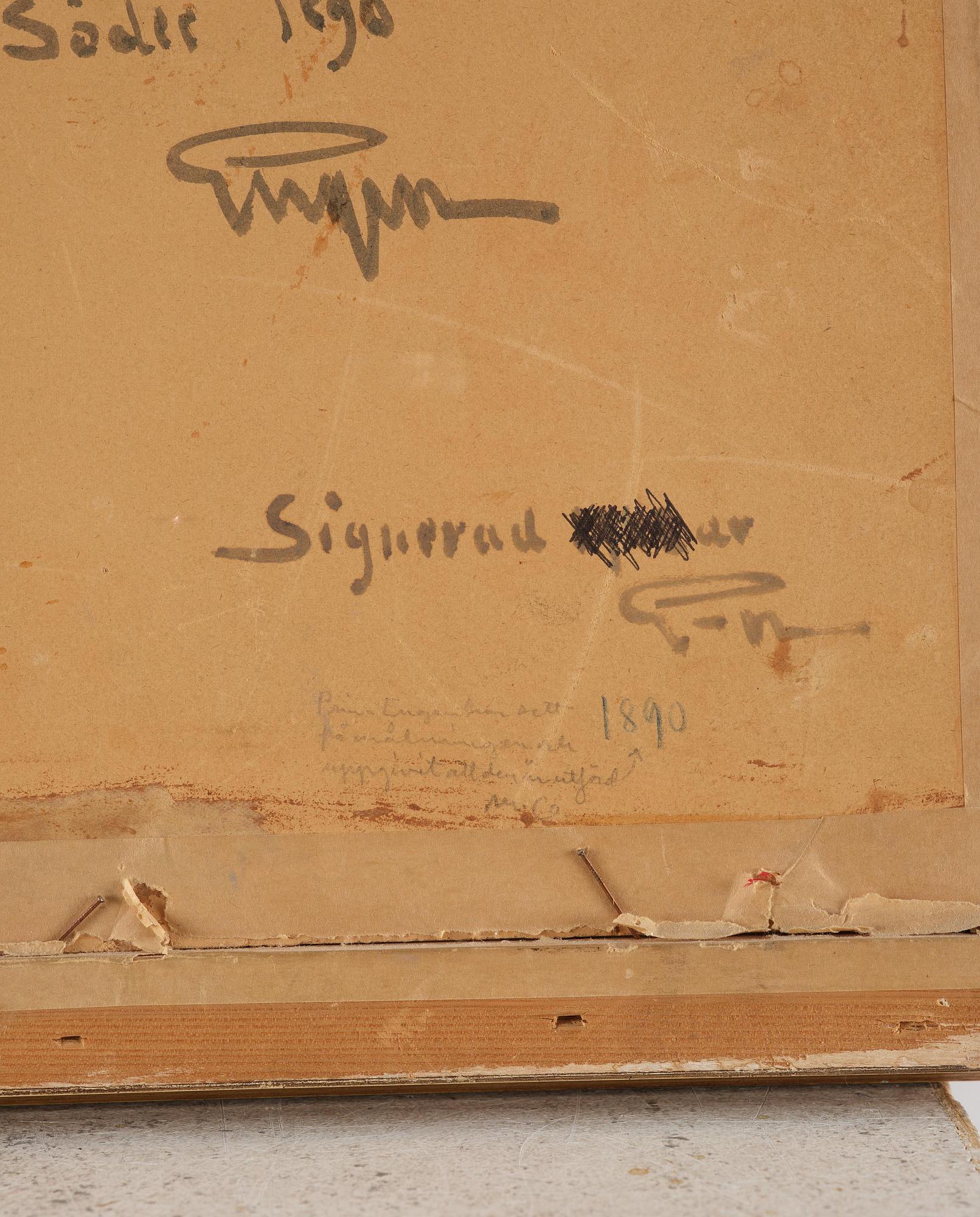 Prins Eugen, "Studie från Söder" (Kvastmakarbacken, Stockholm).