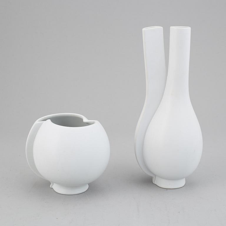 Wilhelm Kåge, two vases, "Surrea", Gustavsberg.