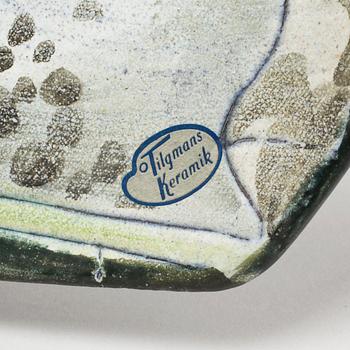 A dish and a table lamp by Marian Zawadzki for Tilgmans, second half of the 20th century.