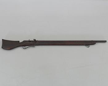 19 th century matchlock rifle with older parts.