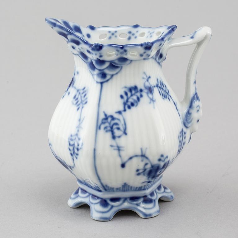 A 9 piece 'Musselmalet' part-mocca service, by Royal Copenhagen, second half of the 20th century.