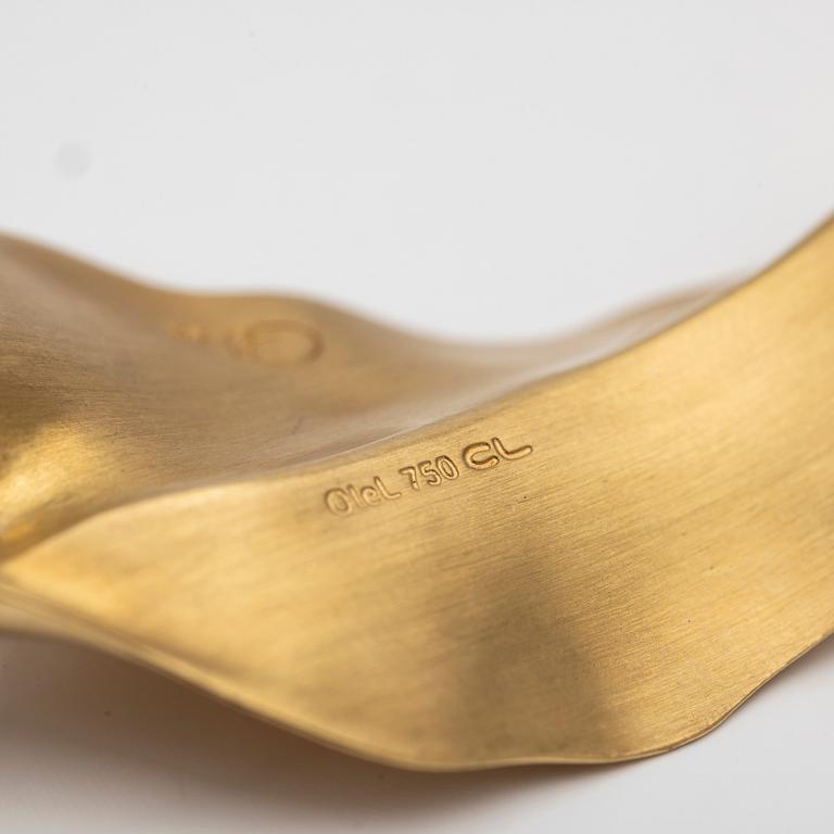 Ole Lynggaard, Pendant, “Blad”, 18k red gold, designed by Charlotte Lynggaard.