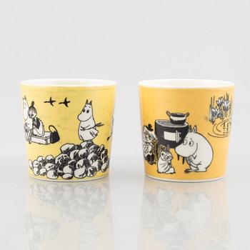Two porcelain 'Moomin' mugs, Arabia, Finland, 1990-1996.