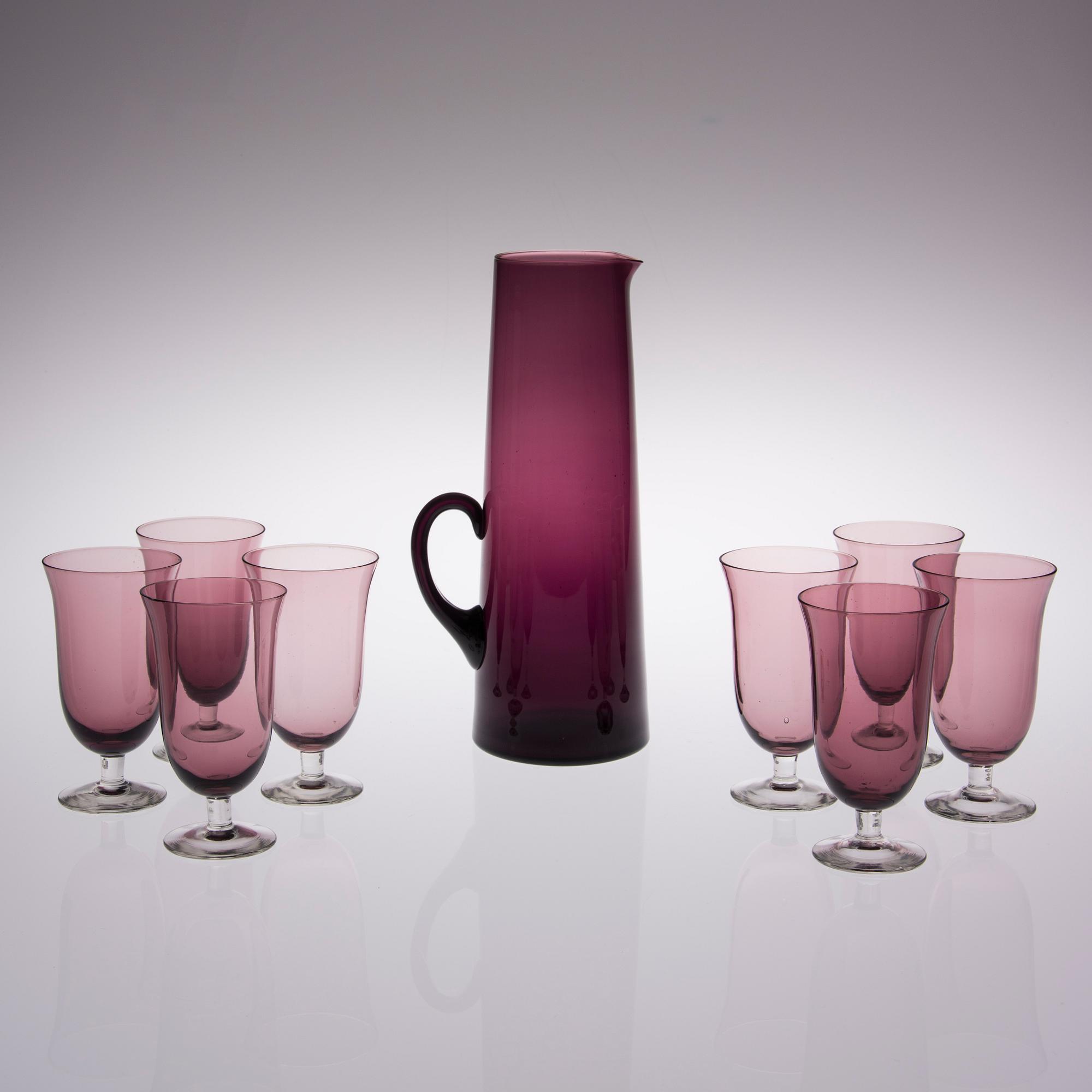 KANNA SAMT 8 VINGLAS, glas, Kumela Oy, Riihimäki.