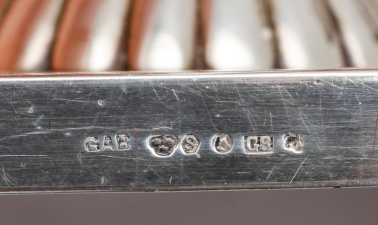 LJUSSTAKAR, 1 par, silver, GAB, Stockholm 1933. Vikt ca  436 gram.
