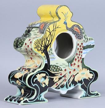 KLOCKFODRAL, porslin, Colenbrander, Arnhem, Holland, 1900/2000-tal.
