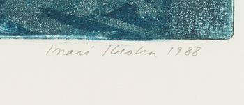Inari Krohn, etching, signed and dated 1988, numbered 2/30 tpl'a.