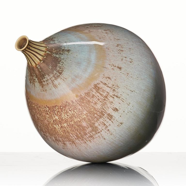 Stig Lindberg, a stoneware vase, Gustavsberg studio, Sweden 1961.