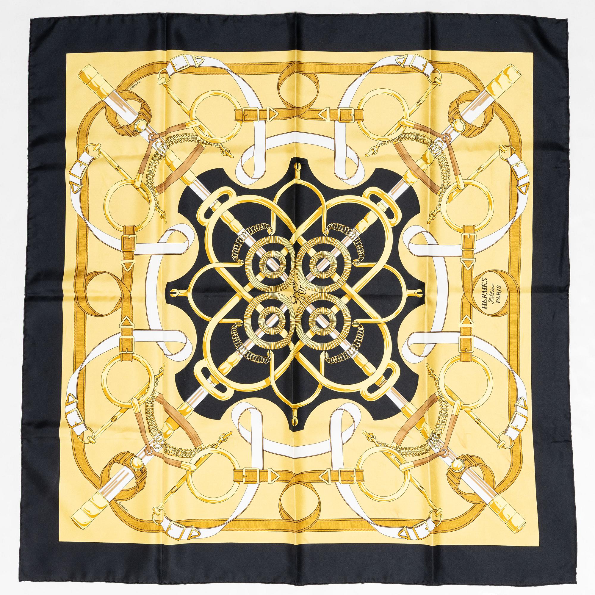 Hermès, scarf, "Eperon d'Or".