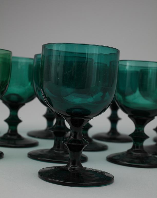 VITVINSGLAS, 13 st, sent 1800-tal.