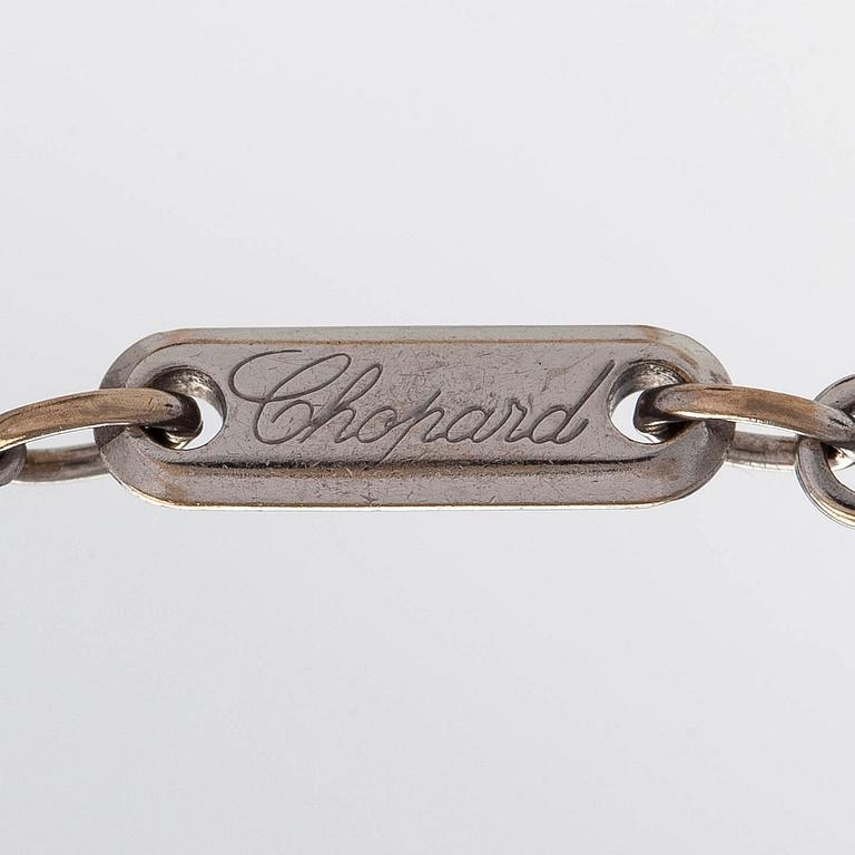 Chopard, halsband med hänge, hjärta "Happy Diamonds", 18K vitguld och diamanter.