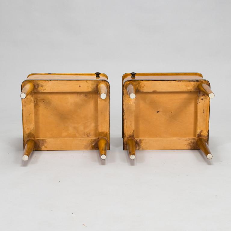 A pair of 1930's bedside tables / bedside cabinets.