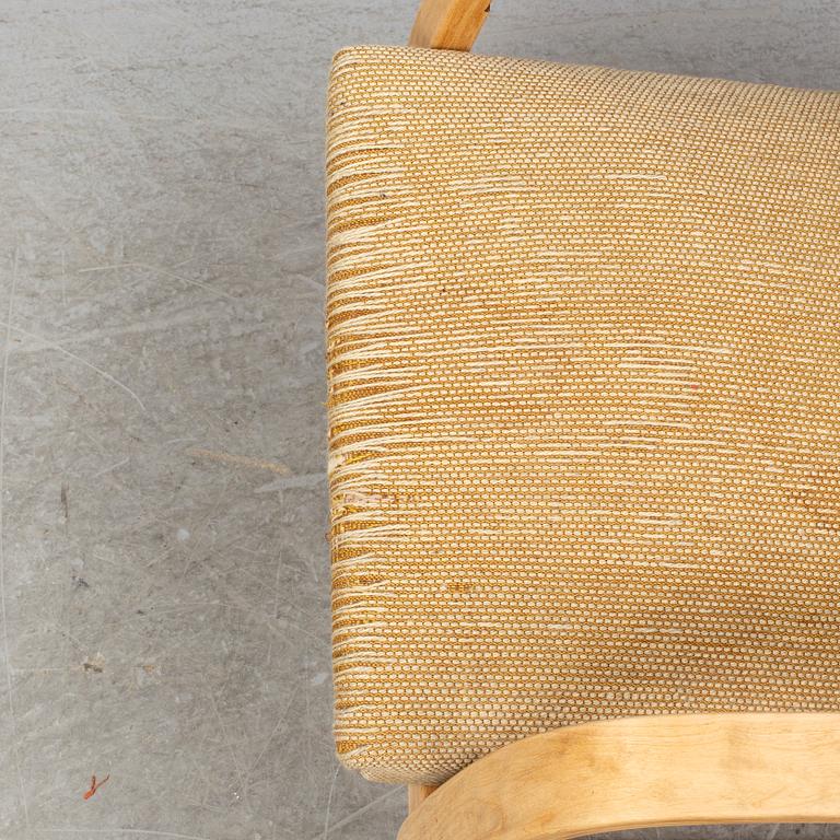 ALVAR AALTO, a model 401 birch easy chair from Artek, Finland.