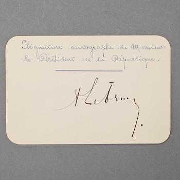 STATSÖVERHUVUDEN OCH POLITIKER, 15 st, bla President Borgiba av Tunisien och Kim Dae Jung av Syd Korea, egenhändiga.
