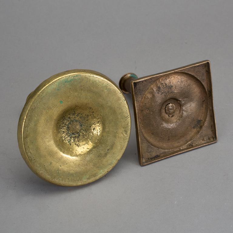 LJUSSTAKAR, 2 st, barock, 1700-tal.