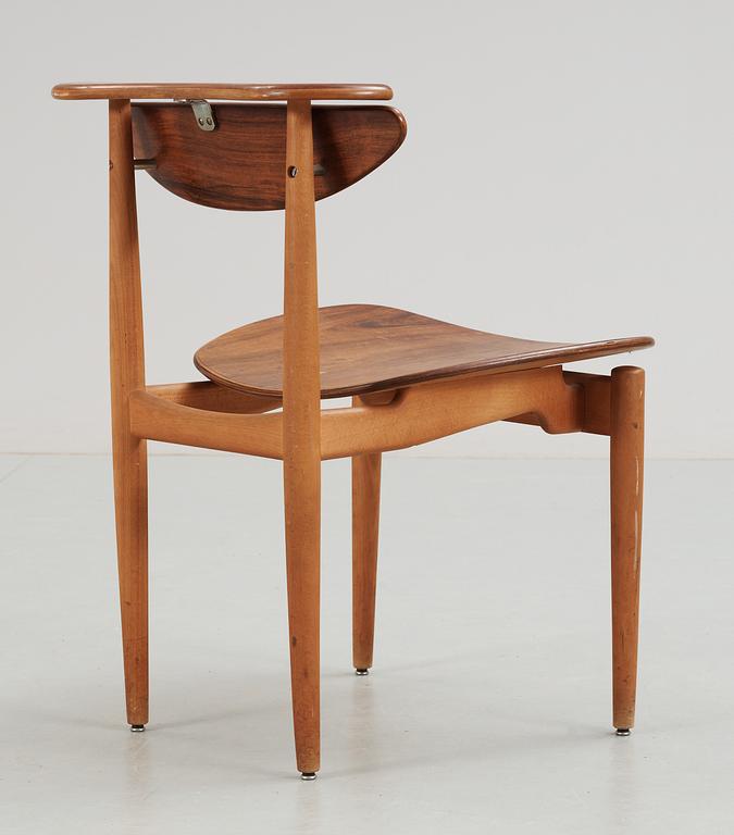 A Finn Juhl palisander and beech chair, by Bovirke, Denmark 1950's-60´s.