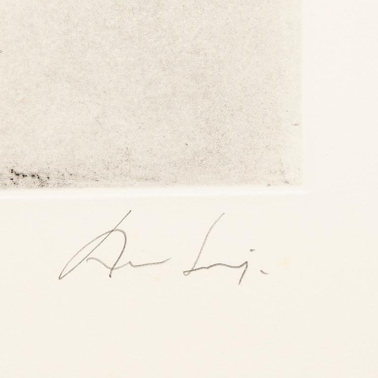 August Puig, etsning, signerad, E.A.-upplaga.