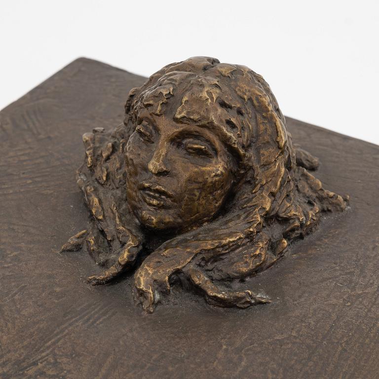 Liss Eriksson, a bronze box, signed and numbered I/III.