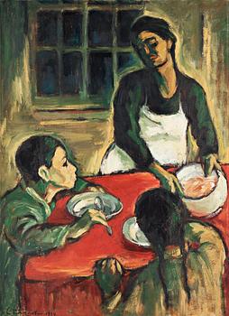 38. Kjell Löwenadler, Kitchen scene with children.