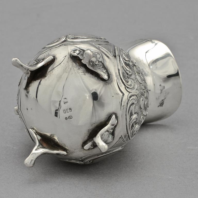 PARTI SILVER, 4 delar, silver, 1900-tal. Vikt 520 g.