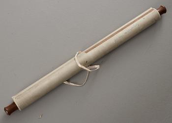 A hanging scroll of a landscape in the style of Wang Jian (1598-1677), late Qing dynasty (1644-1912).