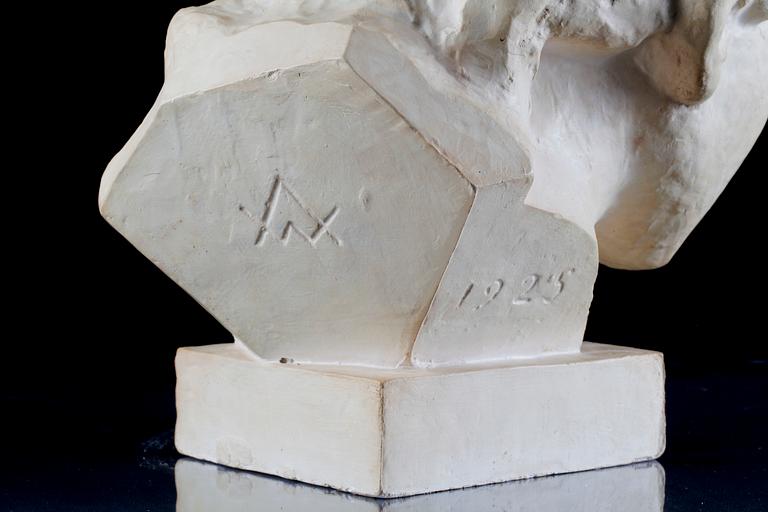 WÄINÖ AALTONEN, skulptur, gips. Sign och dat 1925.