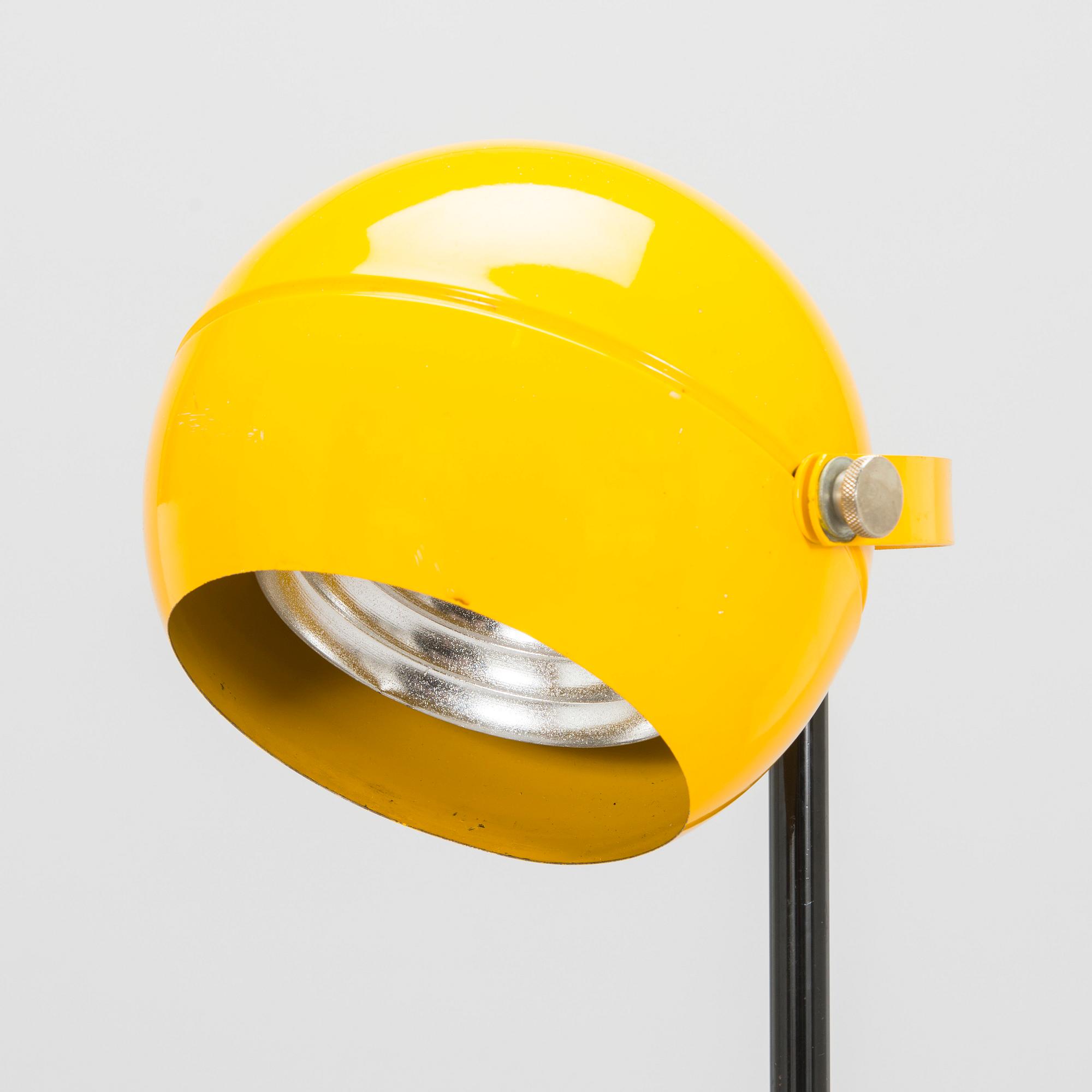 Heikki Turunen, golvlampa "Ping Pong", Stockmann Orno, Finland 1970-tal.