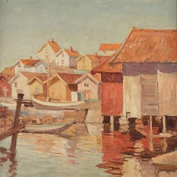 ELLIS WALLIN, oil on canvas, signed Ellis Wallin and dated -49.