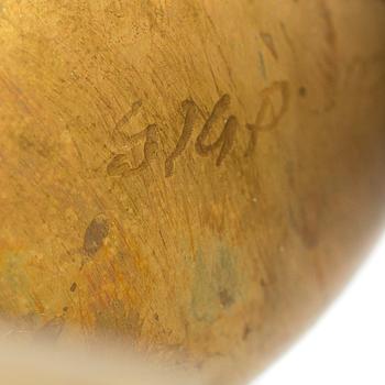 SIGURD PERSSON, a brass sculpture, signed SIGP.